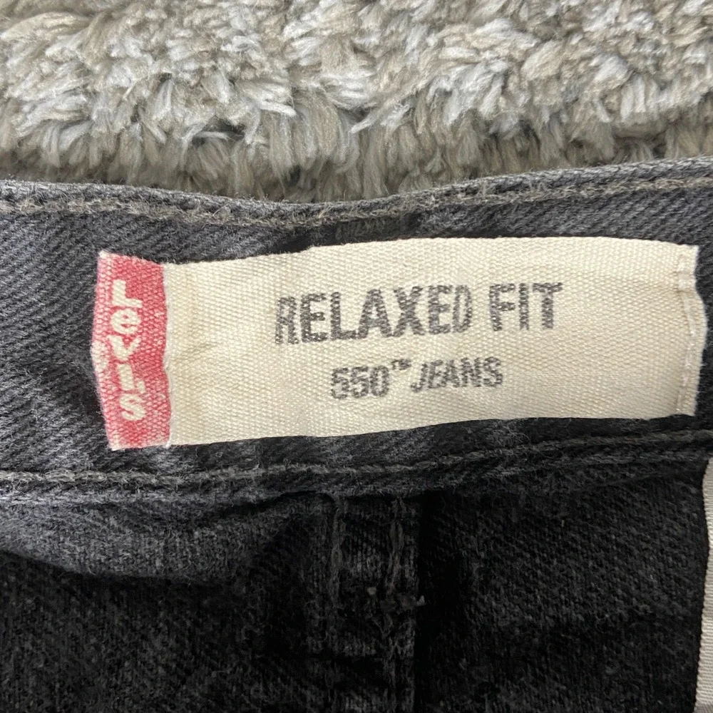 Vintage Levi 550 Jeans Mens 38x30 Black Denim Relaxed Fit Tapered Leg Pants‎ Y2k